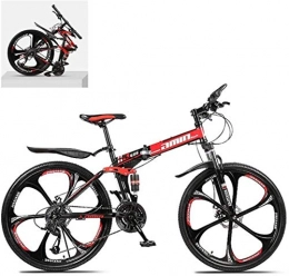 TTZY Fahrräder TTZY 26-Zoll-Folding Mountain Bikes, High Carbon Stahlrahmen Doppelstoßdämpfung Variable, All Terrain Schnell Faltbare Erwachsener Off-Road-Fahrrad 6-6, B, 24-Gang SHIYUE (Color : B, Size : 24 Speed)