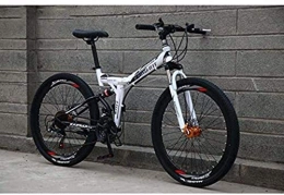 TTZY Fahrräder TTZY Folding Fahrrad Mountainbike for Männer Frauen, High Carbon Stahlrahmen, Full Suspension MTB Fahrrad, Doppelscheibenbremse 6-6, B, 26-Zoll-24-Gang SHIYUE (Color : B, Size : 26 inch 24 Speed)
