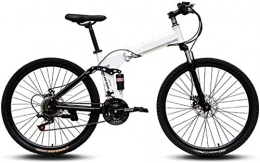 TTZY Fahrräder TTZY Mountain Bikes, leicht zu tragen Folding High Carbon Stahlrahmen 24 Zoll mit Variabler Geschwindigkeit Doppelstoßdämpfung Klapprad 6-6, B, 21-Gang SHIYUE (Color : B, Size : 21 Speed)