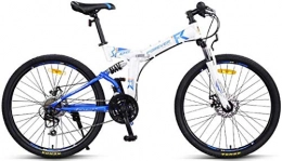 FEE-ZC Zusammenklappbare Mountainbike Universal City Bike 24-Gang Pendler Fahrrad Falten Kohlenstoffstahl Rahmen Fr Unisex Erwachsene