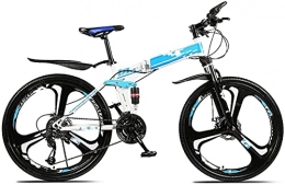 ZHJBD Fahrräder Worth having - 26-Zoll-Rad Erwachsener Off-Road-Mountainbike, für 24-Speed-variable Geschwindigkeit Faltbare Straße Fahrrad Kohlenstoffstahlrahmen Rennfahrt, für städtische Umwelt und Pendeln und von