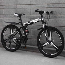 WYJBD Zusammenklappbare Mountainbike WYJBD Mountain Bike Folding Dual-Full Suspension Fahrrad High Carbon Stahlrahmen Stahlscheibenbremse Magnesiumlegierung Rad Fahrrad (Color : C1, Size : 21speed)