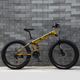 WYJBD Fahrräder WYJBD Mountain Bikes, 24Inch Fat Tire Hardtail Herren Snowmobile, Doppelaufhebung Rahmen und Federgabel Gelände Berg Fahrraderwachsene 6-6 (Color : C, Size : 27 Speed)