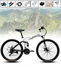 XYQCPJ Fahrräder XYQCPJ 24 / 26 Zoll Mountainbike Fahrrad, Doppelscheibenbremse Faltrad Rennrad Fahrrad Doppelte Stoßdämpfung mit 21 Geschwindigkeit Bequem Fahren Ohne MüDigkeit Für Tägliche Reiten