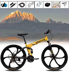 XYQCPJ Fahrräder XYQCPJ 26 Zoll Faltrad Mountainbike Fahrrad, Doppelscheibenbremse Doppelte Stoßdämpfung mit Variabler Geschwindigkeit Rennrad Fahrrad Mountainbike Geeignet Für Tägliche Reiten