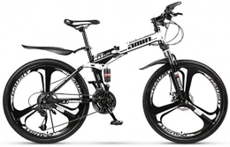 YANQ Zusammenklappbare Mountainbike YANQ Folding Mountain Bike, 26, 30 Zoll mit variabler Geschwindigkeit Off-Road-Dual Shock Absorption Männern Radfahren Adult Pool Reiten, Weiß