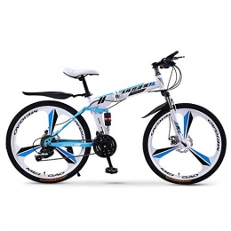 YDBET Mountainbike Folding Fahrrad, 27-Gang-Doppelscheibenbremse Fully Anti-Rutsch, Off-Road Variable Speed ​​Racing Bikes für Männer Frauen,A1,26Inch