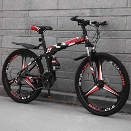 YLJYJ Fahrräder YLJYJ Tragbare Fahrräder Stoßdämpfer-Mountainbike mit Variabler Geschwindigkeit, Rahmen für Herren mit hohem Kohlenstoffstahlrahmen (Farbe: B-26in, Größe: 21-Fach)