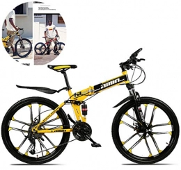 YTDHBLK Fahrräder YTDHBLK GTT Cross Trekkingräder, Faltbares Sport, Mountainbike, Fitness im Freien, Freizeitradfahren für Herren, Damen, Mädchen, Jungen geeignet / Gelb