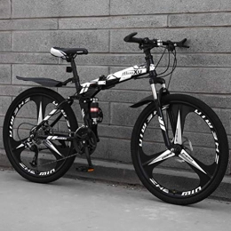 ZEIYUQI 26" 24-Gang Besten Bikes Doppelscheibenbremse Fahrräder Mountainbike Für Erwachsene Im Freien Spielraum 10 Spoke,Weiß,21 * 26''* 3