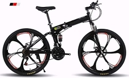 ZHLFDC Fahrräder ZHLFDC Outdoor-Sportarten für Erwachsene Faltbare Mountainbike 26 Zoll, 21-Gang-Fahrrad-Schalthebel-Beschleuniger und 6 Cutter-Räder, Outdoor-Fahrrad-Rennrad geeignet für 160-185cm Menge