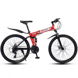 zhtt Fahrräder ZHTT 26"21-Gang-Mountainbike für Erwachsene, Leichter Aluminium-Vollfederrahmen, Federgabel, Scheibenbremse-Mountainbike