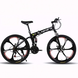 ZMCOV Fahrräder ZMCOV Hardtail Mountainbike, Klappräder Mit Vorderradaufhängung, Rahmen Aus Kohlenstoffhaltigem Stahl, Offroad-Erwachsenen-MTB Für Männer Und Frauen, 21 Speed, 24 Inch
