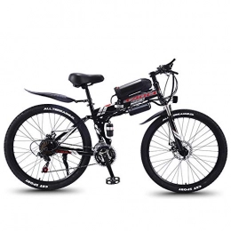 XXL-G Fahrräder 26 '' Folding Electric Mountain Bike mit abnehmbarer, groer Kapazitt Lithium-Ionen-Akku (36V 350W), Elektro-Fahrrad 21 Speed Gear und drei Arbeitsmodi, Schwarz, 13AH