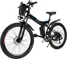 potkcroa Fahrräder 26 Zoll Elektrofahrrad Klappbar Für.E-Bike Abnehmbare 36V / 8Ah Batterie, Mountainbike 21-Gang E-MTB （DE Stock