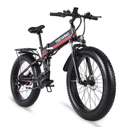 AJLDN E Bike 26 Zoll, Elektrofahrrad mit 48V 12.8Ah Lithium-Batteri Elektrisches Fahrrad Shimano 21-Gänge Elektro Mountainbike for Pendeln zur Arbeit und Outdoor Reisen (Color : Red)