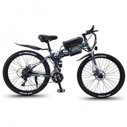 BREEZE 26''E-Bike für Erwachsene Elektrisches Mountainbike mit LED-Scheinwerfer Und 36V 13AH Lithium-Ionen Batterie 350W Elektro Fahrrad für Männer Frauen,A Gray Green