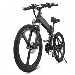 BZGKNUL Fahrräder BZGKNUL EBike 500W Folding Pendel Electric Bike for Erwachsene, 26"Electric Mountainbike mit 48 V12.8ah Abnehmbare Batterie, 21-Gang-Getriebe Full-Suspension-elektrisches Fahrrad