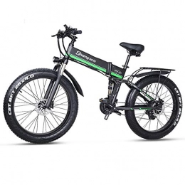 PQDAYSUN Fahrräder Elektrisches Fahrrad, 48 V, 12, 5 A, Lithium-Akku, 50, 8 x 10, 2 cm, Aluminium, zusammenklappbar, 500 W, leistungsstark, für Mountainbike, Schnee / Strand (grau)