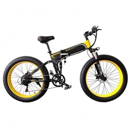 Amantiy Fahrräder Elektrisches Mountainbike, 26''folding elektrische Fahrräder für Erwachsene, Aluminiumlegierung Fettreifen E-Bikes Fahrräder Alle Gelände, 48V 10.4Ah Abnehmbare Lithium-Ionen-Batterie mit 3 Reitmodi E