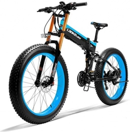 Fangfang Fahrräder Elektrofahrrad, 26" Electric Mountain Bike 36V 250W 6AH Lithium-Batterie versteckte Battery Design 35 Meilen Reichweite und Doppelscheibenbremsen Alloy Elektro-Fahrrad, Fahrrad (Color : Blue)