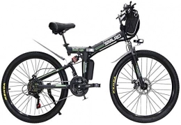 Fangfang Zusammenklappbares elektrisches Mountainbike Elektrofahrrad, 26-Zoll-E-Bikes Fahrradlampe, 48V / 13A / 350W Hängetasche Faltrad Fahrrad Vollfederung Doppelscheibenbremse, Fahrrad