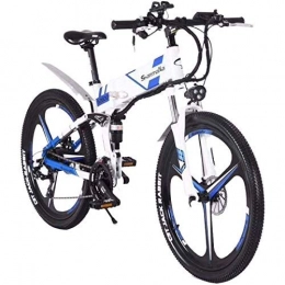 KFMJF Zusammenklappbares elektrisches Mountainbike KFMJF 500 watt / 350 watt Elektrische Mountainbike 12, 8ah ebike Klapp MTB Fahrrad Shimano 21 geschwindigkeiten Zwei batterien