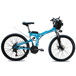 LILIJIA Fahrräder LILIJIA 350w 26 '' Tragbares Zusammenklappbares Elektrofahrrad, 48v / 10ah Lithium-ionen-hochleistungsbatterie, für City Commuting Outdoor Cycling Travel Workout, Blau, 24inch
