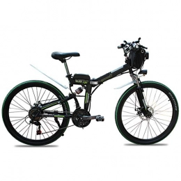 LILIJIA Fahrräder LILIJIA 350w 26 '' Tragbares Zusammenklappbares Elektrofahrrad, 48v / 10ah Lithium-ionen-hochleistungsbatterie, für City Commuting Outdoor Cycling Travel Workout, Schwarz, 24inch