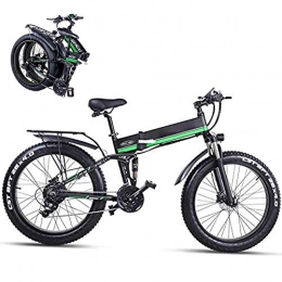 LJYY Fahrräder LJYY Zusammenklappbares elektrisches Mountainbike für Erwachsene, 26-Zoll-E-Bike für Erwachsene, 48V 1000W Hochgeschwindigkeits-E-Bike 12, 8 AH Abnehmbare Lithiumbatterie Reiseunterstütztes elektr