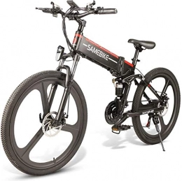LLYU Elektro-Mountainbike, 350W E-Bike 26" Aluminium-elektrisches Fahrrad for Erwachsene mit abnehmbarem 48V 8AH Lithium-Ionen-Batterie 21 Geschwindigkeit Gears Elektro-Fahrrad