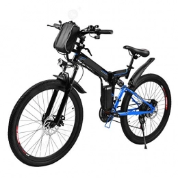 LZMXMYS Zusammenklappbares elektrisches Mountainbike LZMXMYS Elektrisches Fahrrad, 21 Elektro-Folding Mountain Bike mit abnehmbarem 36v 8ah Lithium-Ionen-Akku 250W Motor Electric Bike E-Bike 26 Speed Gear Unisex Sto- elektrischer Fahrrad-Rahmen