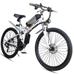 LZMXMYS Zusammenklappbares elektrisches Mountainbike LZMXMYS Elektrisches Fahrrad, Folding elektrisches Fahrrad, 26-Zoll-Portable elektrische VTT unlegierten Stahlrahmen Doppelscheibenbremse mit Frontlicht 36V / 8AH LED