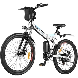 MYATU Fahrräder MYATU 4143 26 Zoll faltbar E-Klapprad mit doppelten Stoßdämpfung und Pedelec mit 36V 10, 4Ah Akku für eine Reichweite bis 100km (Weiss)