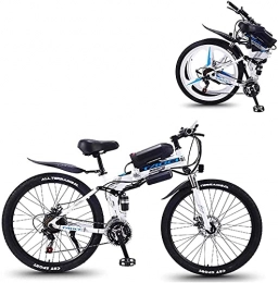 XBR Fahrräder Professionelles Elektrofahrrad Elektro-Mountainbike Elektro-Schneefahrrad, Elektrofahrrad faltendes Elektro-Mountainbike mit 26 "Superleichtem High-Carbon-Stahl-Material, 350W Motor Abnehmbare Lithium