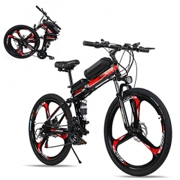 QININQ Faltbares Elektrisches Mountainbike, 26 Zoll Ebike Mountainbike für Erwachsene 250W 36V 8AH, Elektrische Fahrräder Herren Damen I 7 Gang-Schaltung I mit Zentralem LCD Instrument