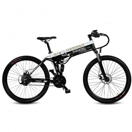 QLHQWE Fahrräder QLHQWE 27 Geschwindigkeiten, 26", Folding Elektro-Fahrrad, 48V / 10A, 240W, Aluminium Rahmen & Rim, Fully, E-Fahrrad, Mountainbike.