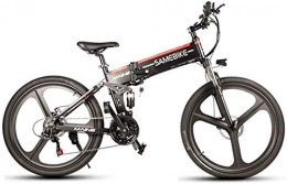 RDJM Zusammenklappbares elektrisches Mountainbike RDJM Ebike e-Bike 26 ‚‘ E-Mountainbike for Erwachsene 350W Ebike mit abnehmbarem 48V 10Ah-Batterie 21 Gang-Schaltung