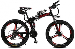 RDJM Fahrräder RDJM Ebike e-Bike Elektrisches Mountainbike, 12ah Hocheffizienz Lithium-Batteriebereich von Kilometerstand 30-50km-hoher Kohlenstoffstahl 26-Zoll-Elektrofahrrad, Scheibenbremse (Color : Black)