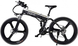RDJM Zusammenklappbares elektrisches Mountainbike RDJM Ebike e-Bike Elektro-Bike for Erwachsene 26 '' Mountain Ebikes 48V 10AH Abnehmbare Lithium-Batterie 400W Leistungsstarke Motor 27 Geschwindigkeit E-Fahrrad
