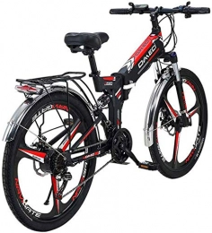 RDJM Zusammenklappbares elektrisches Mountainbike RDJM Ebike e-Bike Smart Electric Bike for Erwachsene 26 '' E-Bike 300W 48V 10Ah Lithium-Ionen-Akku Mofa Electric Mountain Bicycles