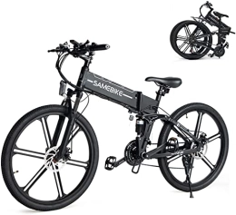 Samebike Fahrräder SAMEBIKE LO26-II Upgrade-Version E-Bike klapprad 26 Zoll 48V 10Ah Mountainbike Shimano 21-Gang-Farb-LCD-Display City Bike Elektrofahrräder Herren Damen