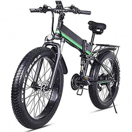WXX Fahrräder WXX Erwachsene Folding Electric Bike, 4.0 Maxi-Reifen 26 Zoll 48V / 12.8AH / 1000W Off Road Mountain Bike DREI Riding Mode Batterie Fahrrad, Grn