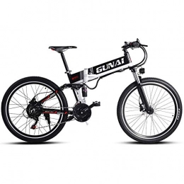 Xiaoyue Fahrräder Xiaoyue Folding Electric Mountain Bike 26 Zoll E-Bike for Erwachsene mit Rear Seat mit 48V Lithium-lon Akku und 500W Motor 21 Geschwindigkeit lalay