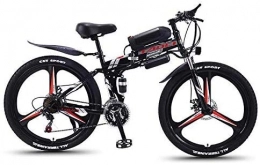 YAOJIA Herren Fahrrad Rennräder Elektrisches Mountainbike 26in Mit Abnehmbarem 36V 10.4AH Lithium-Ionen-Akku 21 Geschwindigkeit Für Erwachsene Rennradfahren Cross- & Trekkingräder (Color : Black)