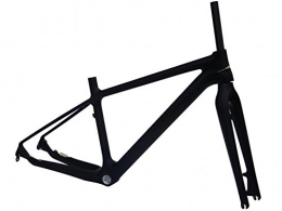 Flyxii Cornici per Mountain Bike Carbon Matt MTB mountain bike Frame (for BB30) 48, 3 cm + forchetta