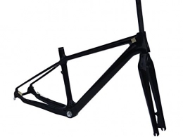 Flyxii Cornici per Mountain Bike Carbonio 3 K lucido MTB mountain bike Frame (for BB30) 43, 2 cm + forchetta