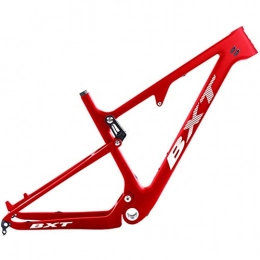 HNXCBH Cornici per Mountain Bike HNXCBH Frameset Sospensione del Carbonio MTB Bici 29er Frame 2.3" Mountain Frame Boost Sospensione Telaio 148 Millimetri 142 * 12mm (Color : Full Red, Size : 142mm M Matte)