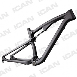 ICAN Cornici per Mountain Bike ICAN 27.5er MTB / mountain bike sospensione telaio in fibra di carbonio 142 mm e 135 mm asse passante Quick Release cornici
