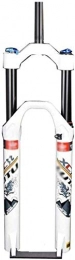Lloow Parti di ricambio Air MTB Bicycle Suspension Fork 26 / 27.5 / 29 Tubo Dritto 28.6mm QR 9mm Travel 120mm Manuale / Corona Lockout XC Bike Fork Ultralight, Bianco, 29 inch